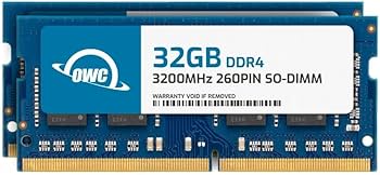OWC 64GB (2x32GB) DDR4 3200MHz PC4-25600 CL22 2RX8 Non-ECC SODIMM