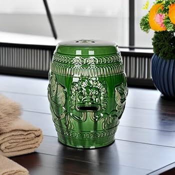 Amazon.com: Safavieh Castle Gardens Collection Green Glazed
