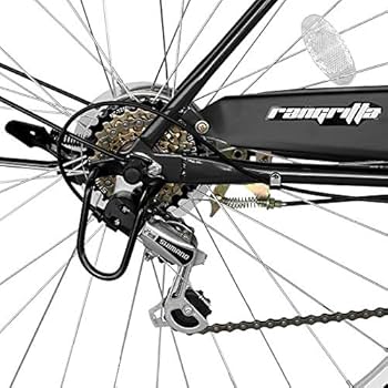 Amazon | 自転車 ママチャリ 27インチ 6段変速ギア LED オートライト