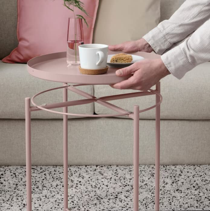 Amazon｜イケア IKEA GLADOM グラドムトレイテーブル ペールピンク