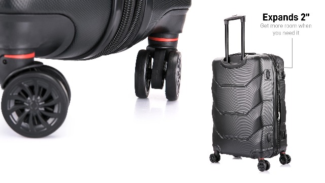 Amazon.com | DUKAP ZONIX Luggage with Spinner Wheels | Durable