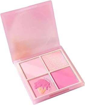 Amazon | チークミックスカラーチークブラッシャーパレット ハイライト