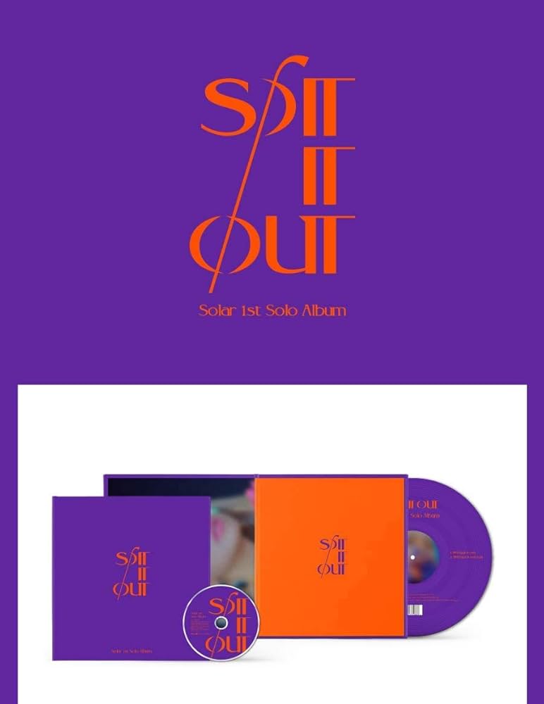 SOLAR - MAMAMOO SOLAR SPIT IT OUT Single Album CD+Photo Book+2