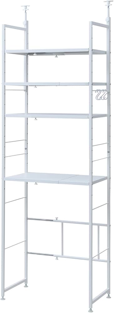 Amazon.co.jp: [山善] 突っ張り レンジラック キッチンラック 幅50