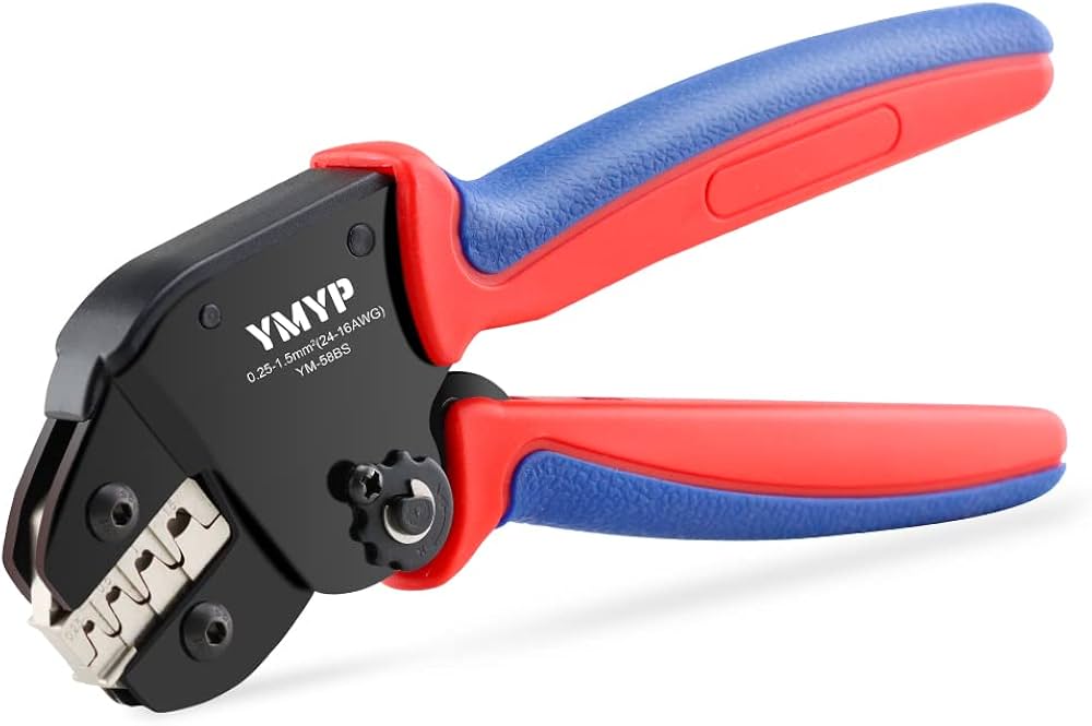 Amazon | YMYP オープンバレル端子ワイヤコネクタ圧着工具 - 24-16 AWG