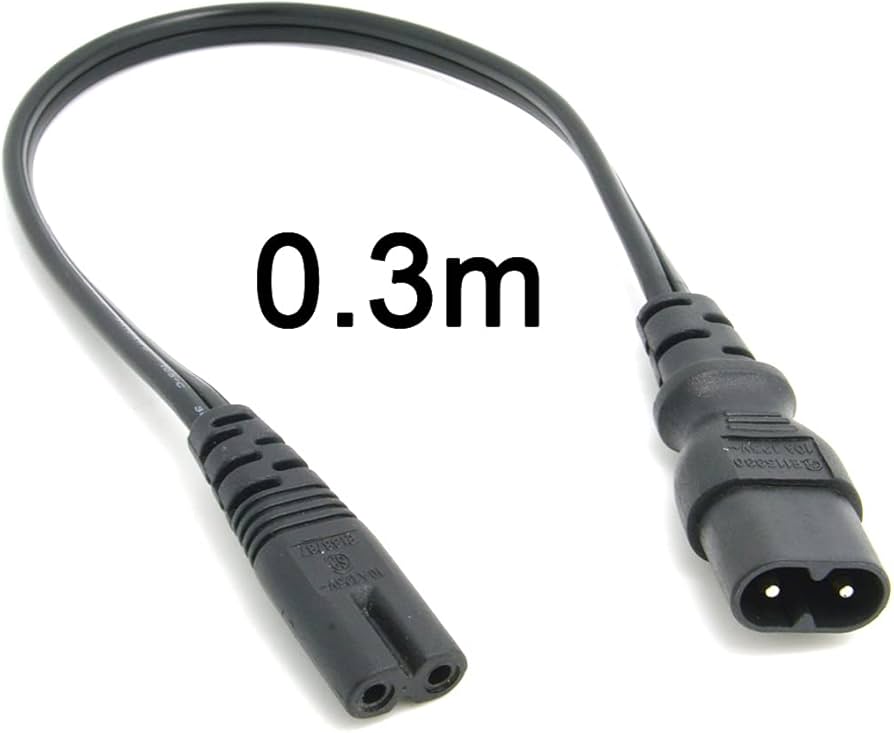 Amazon | Cablecc IEC 60320C8プラグからC7レセプタクルオス-メス延長