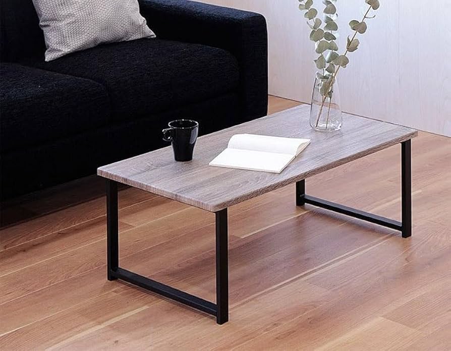 Amazon.co.jp: テーブル センターテーブル グレー 天板 ローテーブル