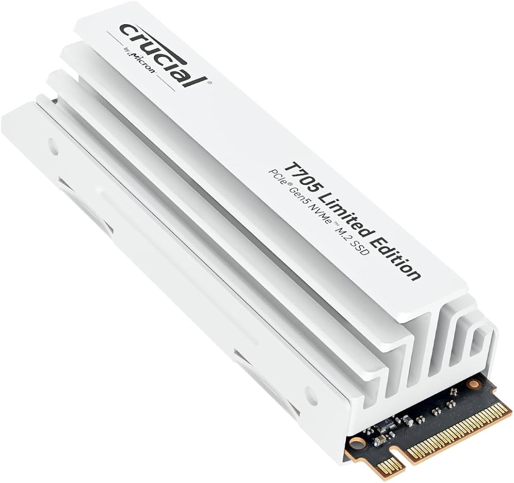 Amazon | Crucial T705 2TB PCIe Gen5 NVMe M.2 SSD ホワイト