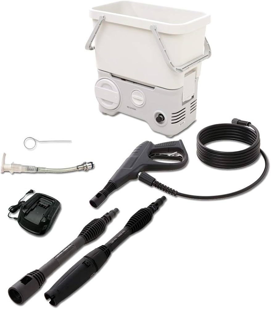 Amazon | アイリスオーヤマ 充電式 高圧洗浄機 タンク式 場所を選ばす