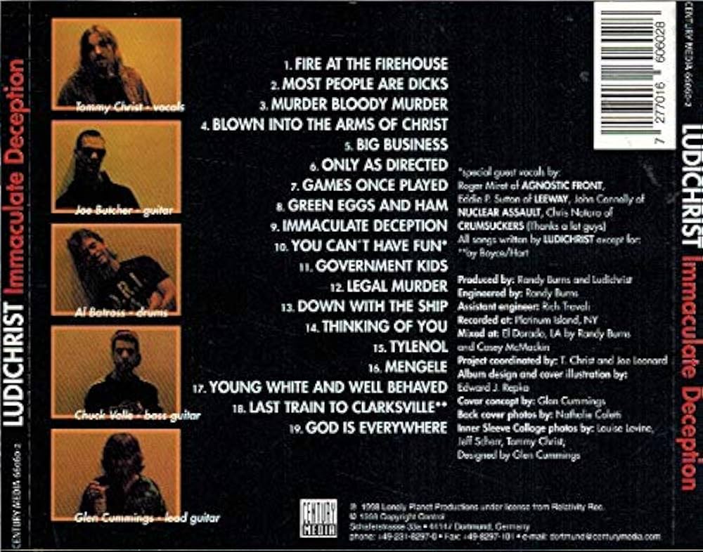 Immaculate Deception: Ludichrist: Amazon.ca: Music