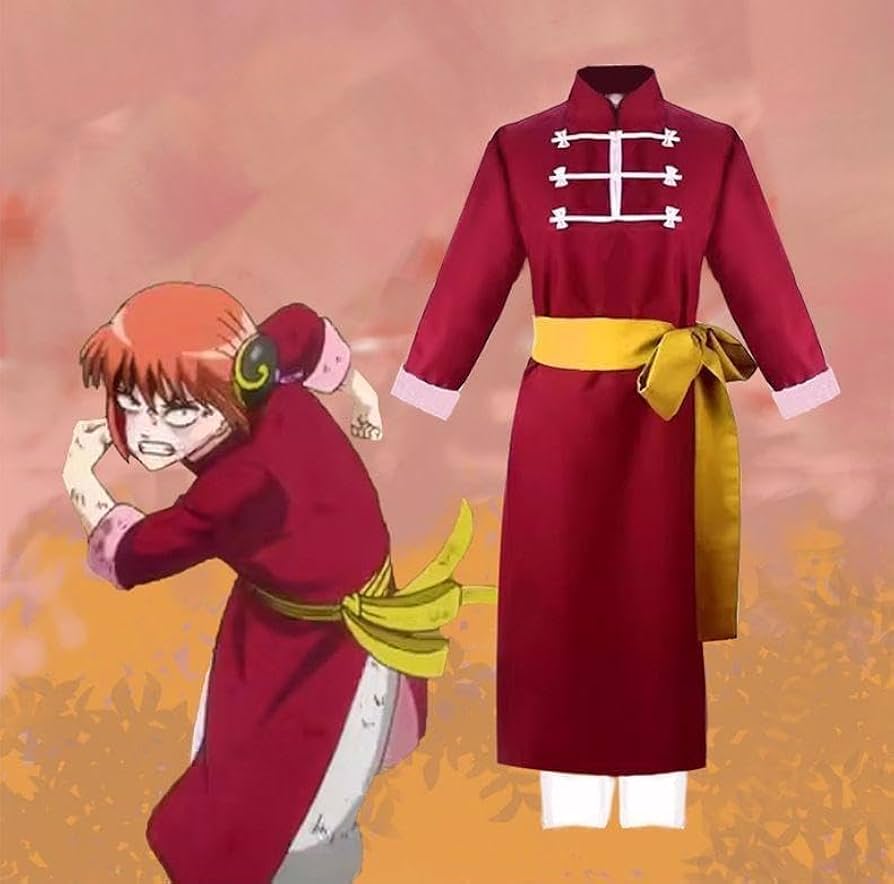 Amazon.co.jp: NABEN 銀魂 神楽 コスプレ 衣装 チャイナドレス 烙陽