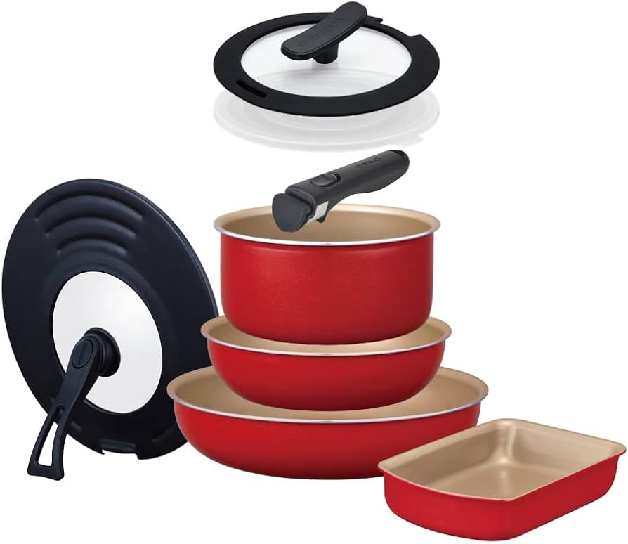 Amazon.co.jp: エバークック フライパンセット 8点セット 【ミニ