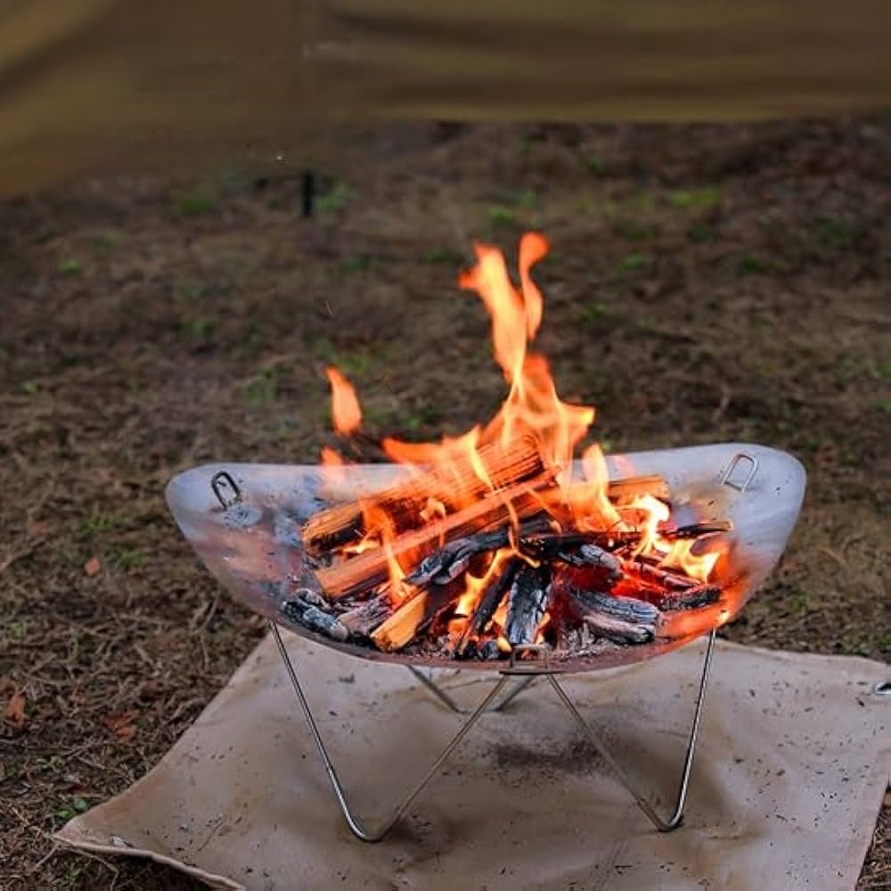 Amazon | 焚き火台 コンパクト ミニ ソロ 軽量 取り外し可能 キャンプ