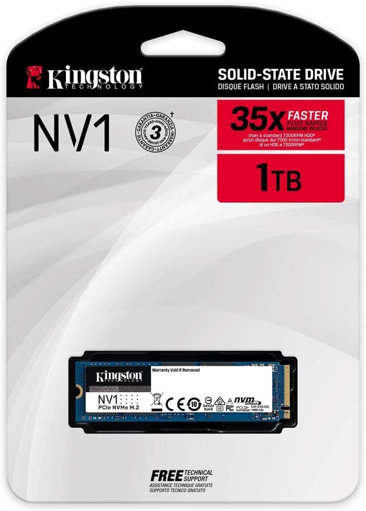 Amazon | キングストン SNVS/1000G 1000GB NV1 NVMe PCIe SSD Gen 3.0