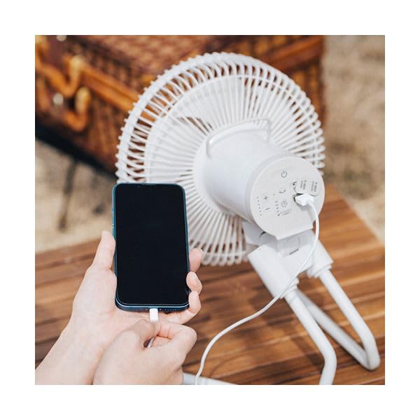 Amazon.co.jp : シロカポータブルコードレス扇風機 ANDON FAN ダーク