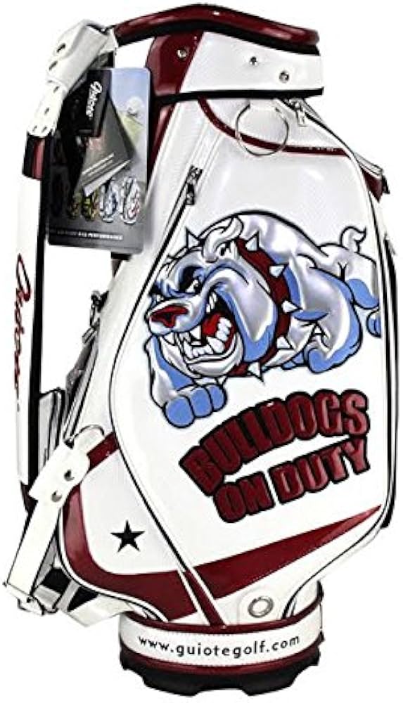 Amazon | Guioteゴルフスタッフバッグ(トップ10インチ、ブルドッグ