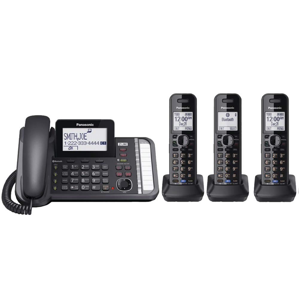 Amazon.com : Panasonic KX-TG9582B + 1 KX-TGA950B 2-Line DECT 6.0