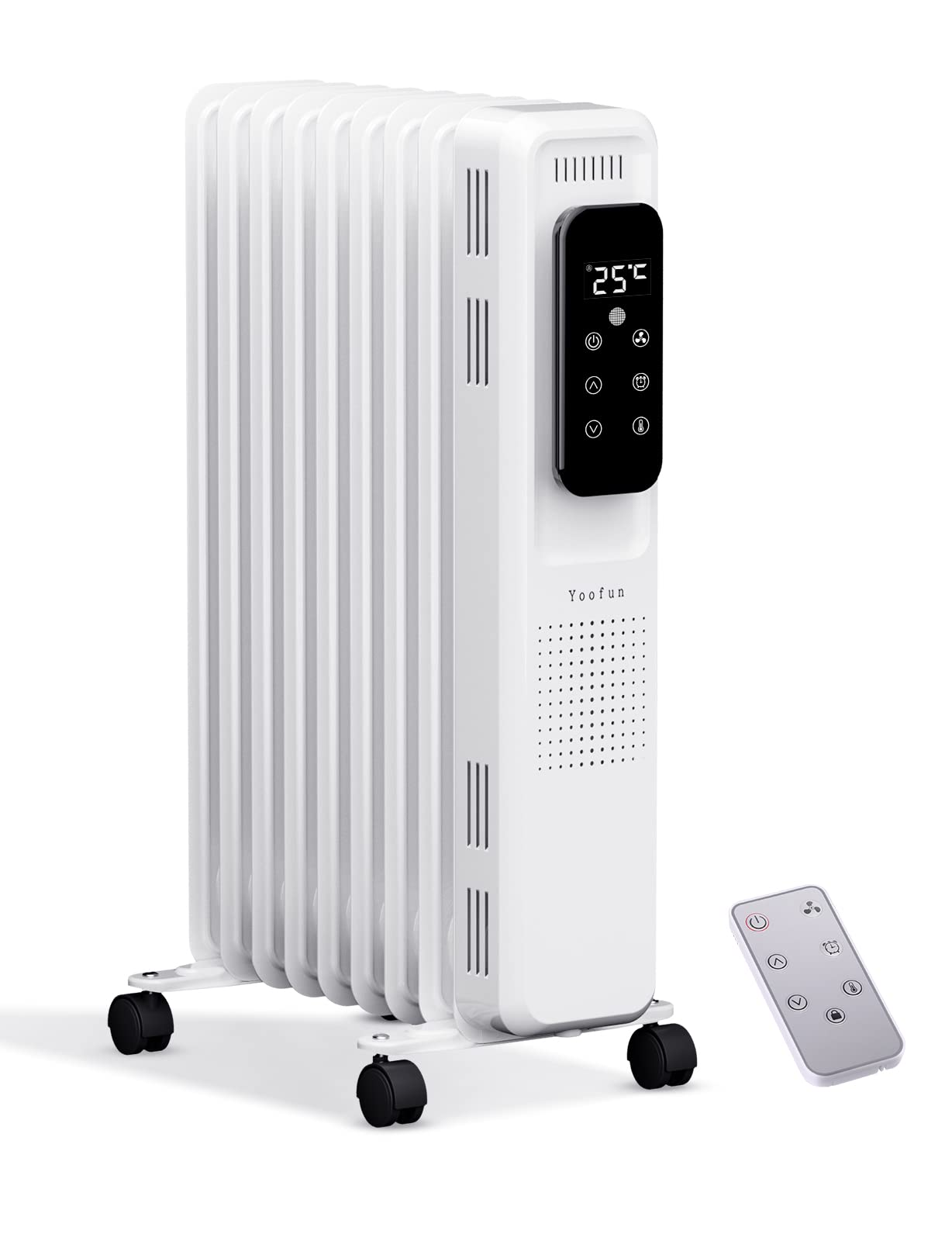 Amazon | オイルヒーター 8畳まで 9枚フィン 切タイマー付き ゼロ風