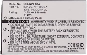 Amazon.com : VI VINTRONS 650mAh Battery for CASIO EX-Z75, Exilim