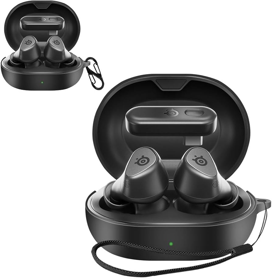 Amazon | For SteelSeries Arctis GameBuds ケース [HVUYAL] 紛失防止