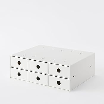 Amazon.co.jp: 無印良品 ポリプロピレン小物収納ボックス6段・ホワイト