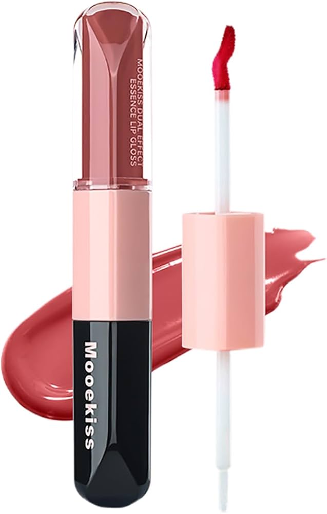 Amazon | Mooekiss リップグロス 2in1 高発色 ダブルエンド うるおい
