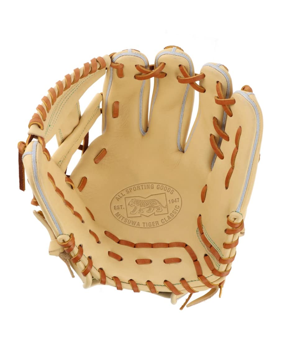 希少 希少 Mitsuwa Tiger 野球 少年キャッチャーミット タグ付き