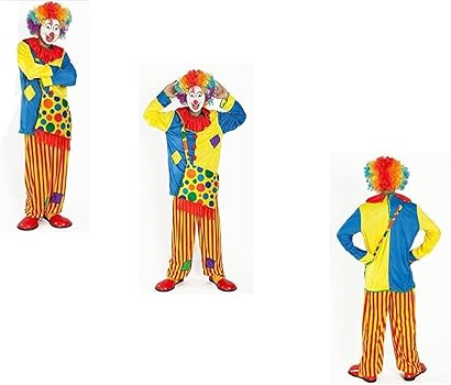 Amazon.co.jp: [Youngfull] ピエロ 衣装 目立つぜ 7点 お得フルセット