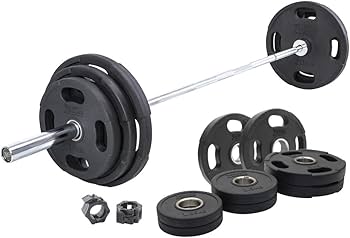 Amazon | FitElite(フィットエリート) オリンピックバーベル133KG