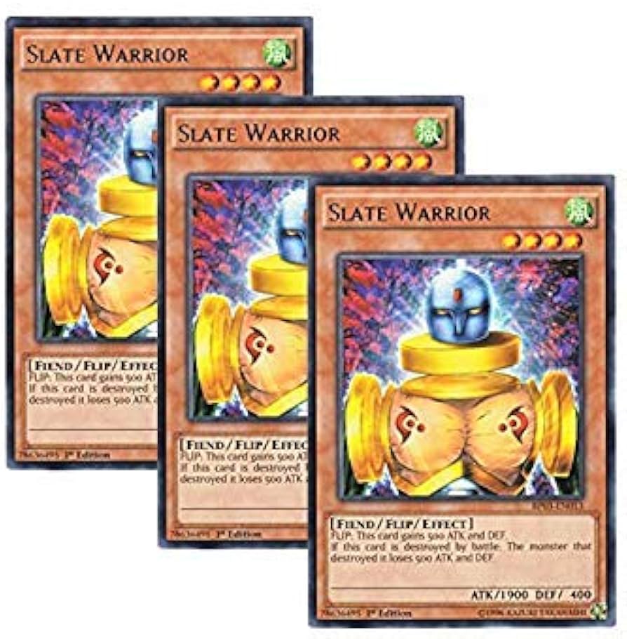 Amazon.co.jp: 3枚 遊戯王 英語版 BP03-EN013 Slate Warrior ニュート