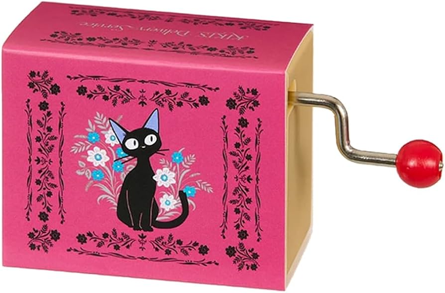 Amazon | セキグチ 魔女の宅急便 手巻きオルゴール ジジ フローラル