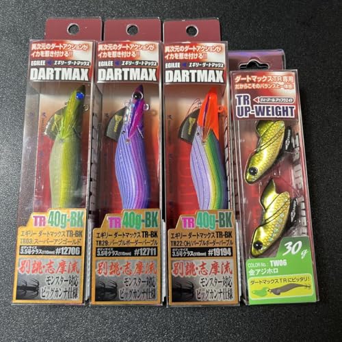 DARTMAX TR-BK 40g エギングルアー 3色セット エギリー ダートマックス