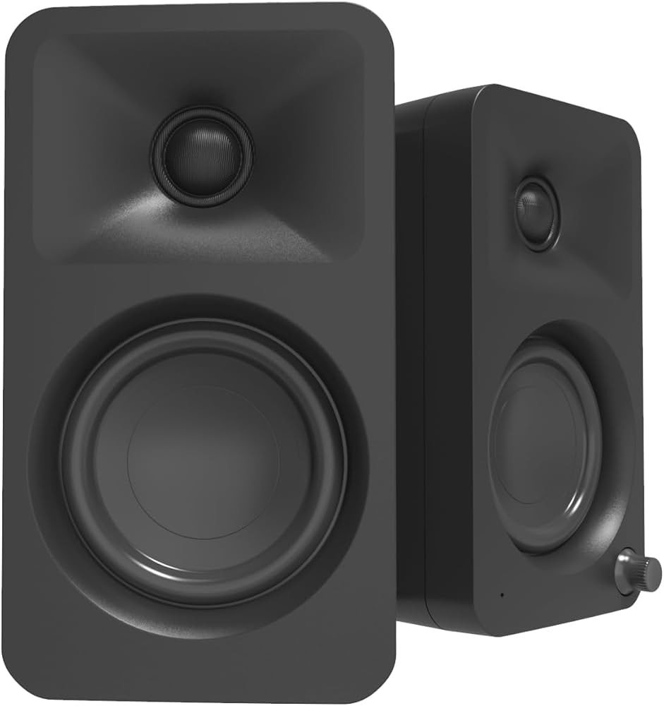 Kanto ORA 100W Powered Bi-amp Reference Desktop Computer Speakers