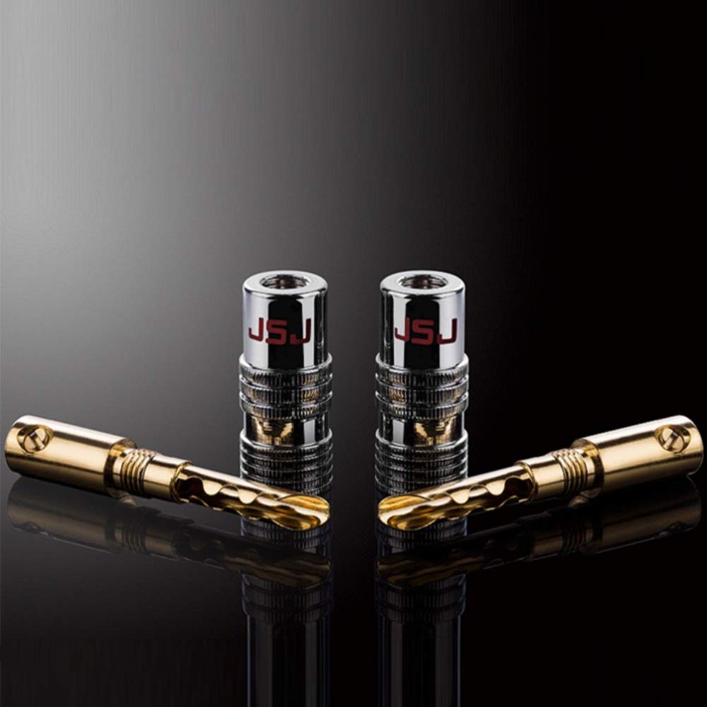 Amazon | バナナプラグ 円筒波型スリット式 BFAタイプ スピーカー