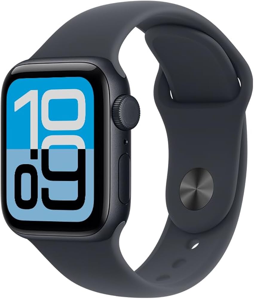 Apple Watch SE 3 GPS + Cellular, Caixa em alumínio meia‑noite de