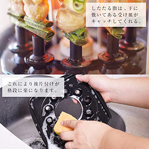Amazon.co.jp : THANKO 自動で回る卓上無煙焼き鳥器「自家製焼き鳥