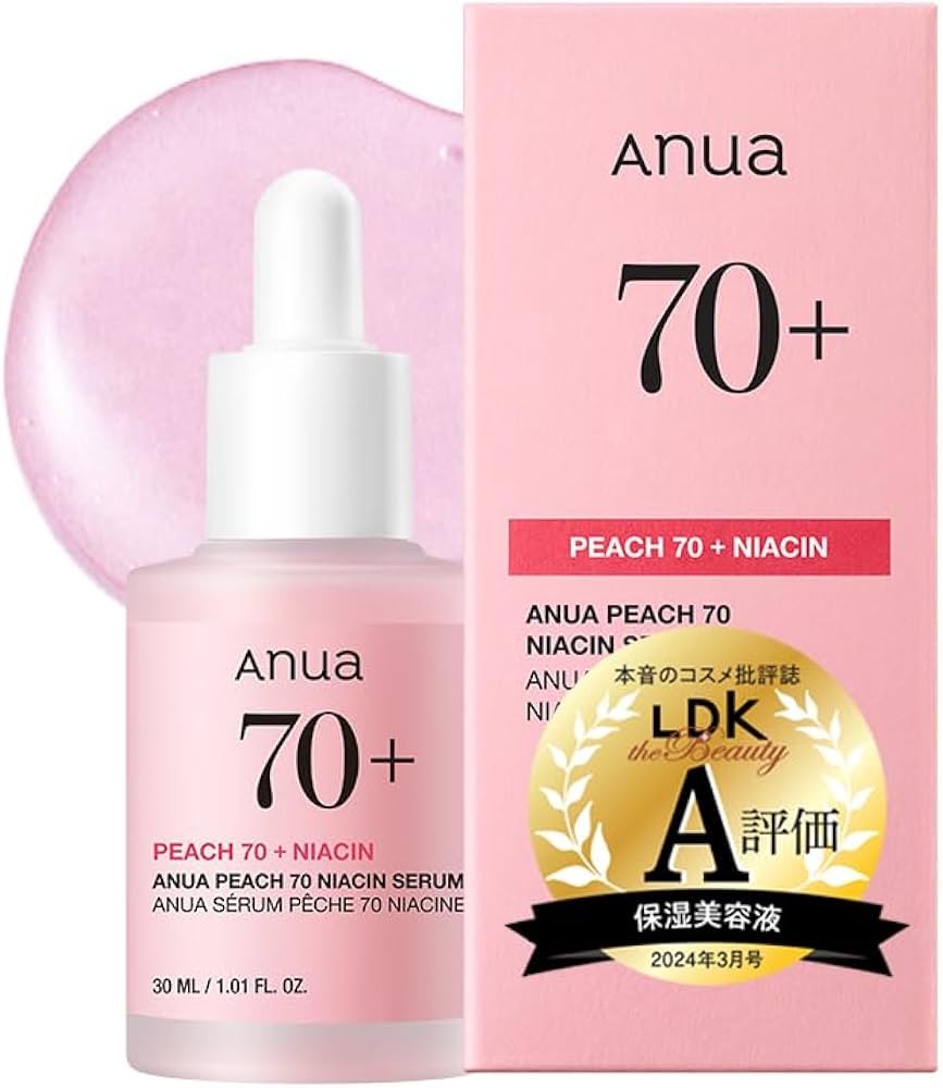 Amazon.co.jp: ANUA (アヌア) 桃70ナイアシンセラム30ml 美容液 水光肌
