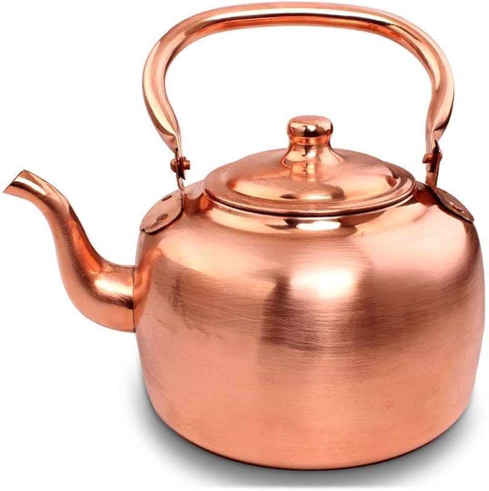 Amazon.co.jp: 純銅のやかん、やかん昔ながらの銅のやかん、真鍮の銅鍋