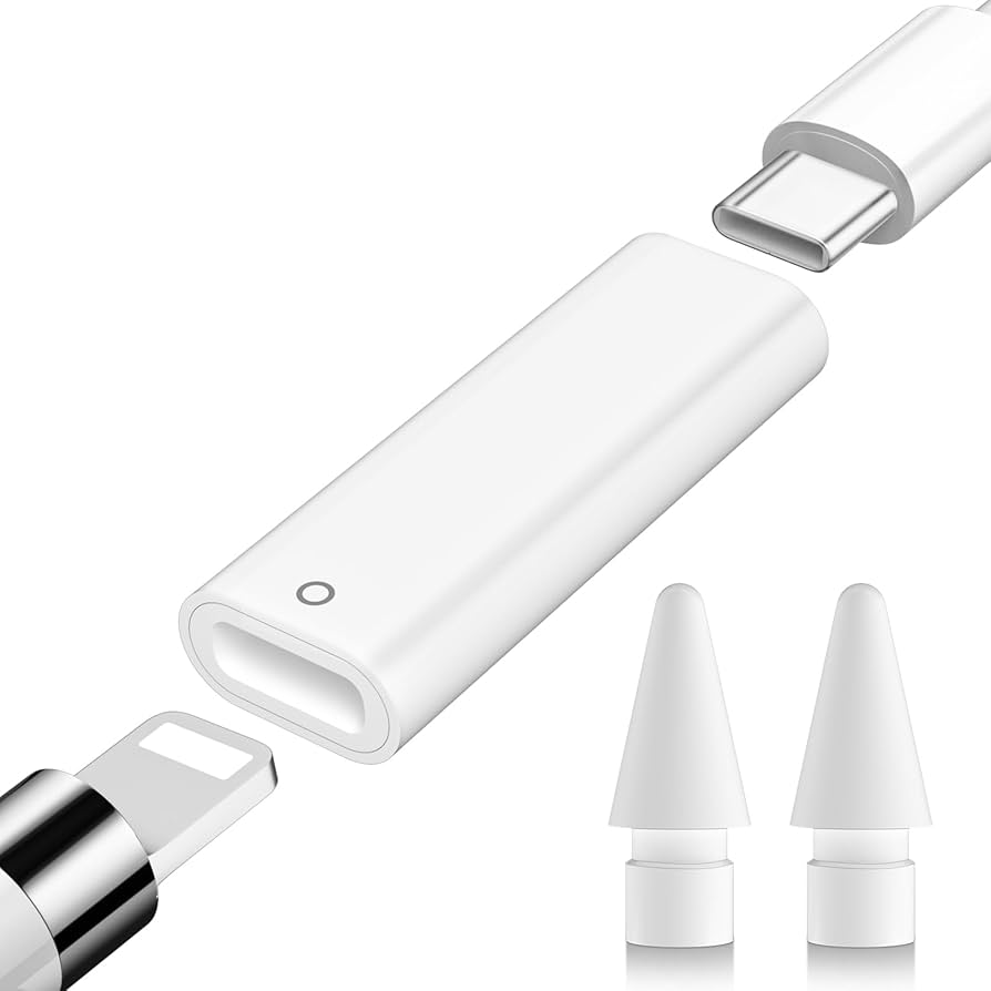 Amazon.co.jp: MACLE USB-C - 対応Apple Pencil アダプタ ペン先 3個