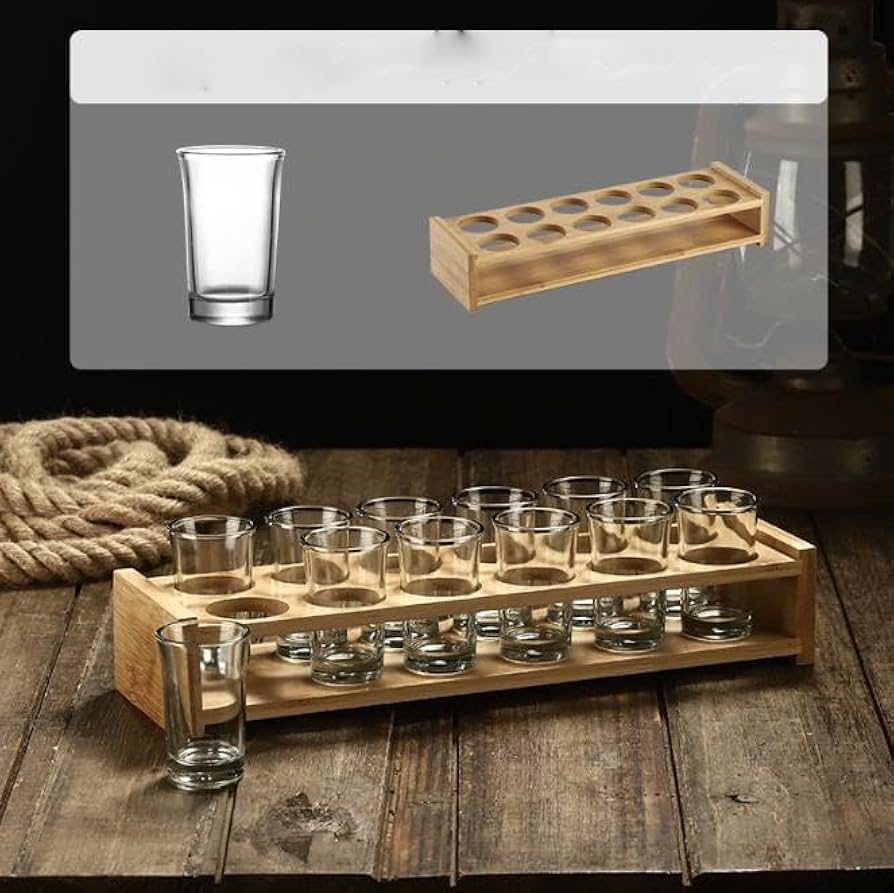 Amazon｜ショットグラス 6/12個クリアグラスセット 1オンス/ ショット