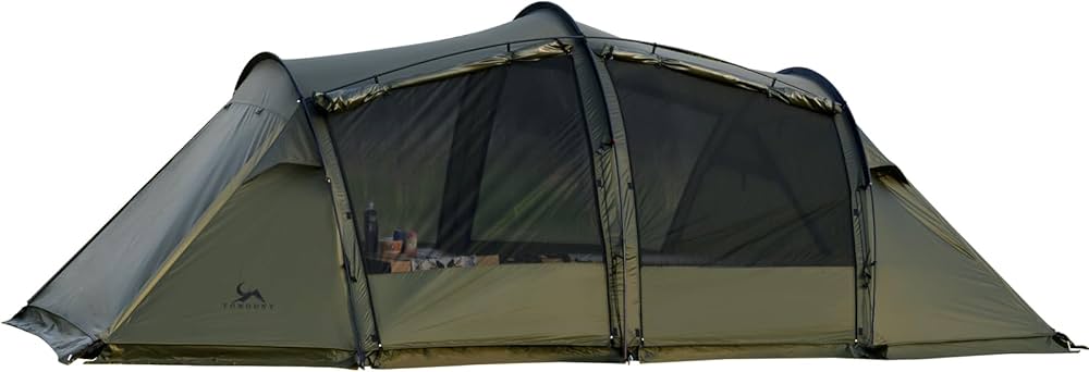 Amazon.co.jp: TOMOUNT トンネルテント 2ルームテント 2人用 ツー