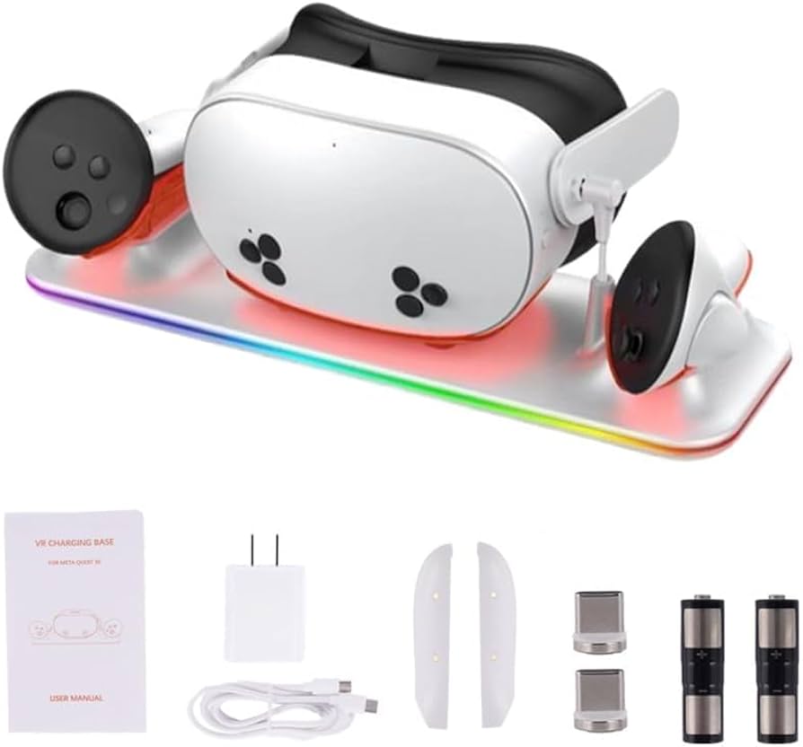 Amazon | Meta Quest 3S 対応 充電ドック 磁気 デザイン Quest 3S VR