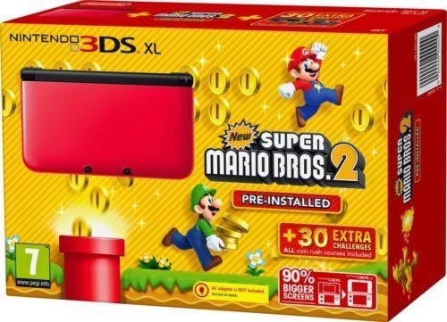 Amazon.com: Nintendo 3ds XL Red/black and Super Mario Brothers 2