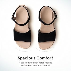 Amazon.com | ABEO Solstice Buckle Sandals For Women | Arch Support