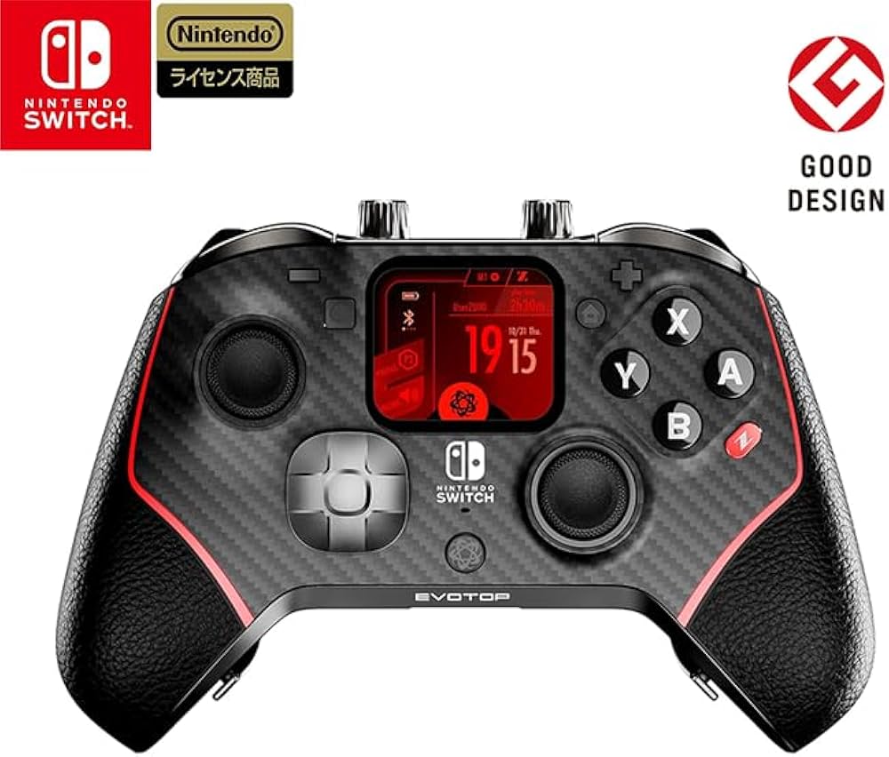 Amazon.co.jp: EVOTOP Black ゲームコントローラー Nintendo Switch/PC