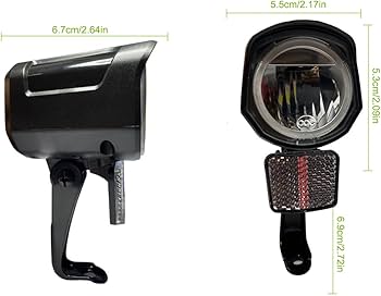 Amazon | 電動自転車フロントライト 自転車前照灯 24V 36V 48V 交換用