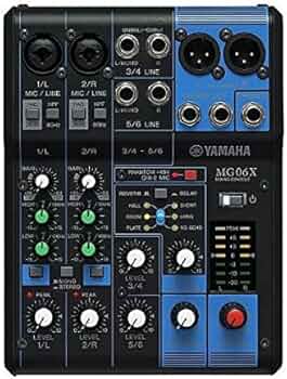 Amazon.com: YAMAHA Mg06x 6-Channel XLR Mixing Console : Musical
