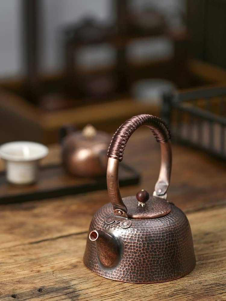 Amazon｜純粋な手作りの銅のやかん 銅槌目入 ケトル 大容量 630ml