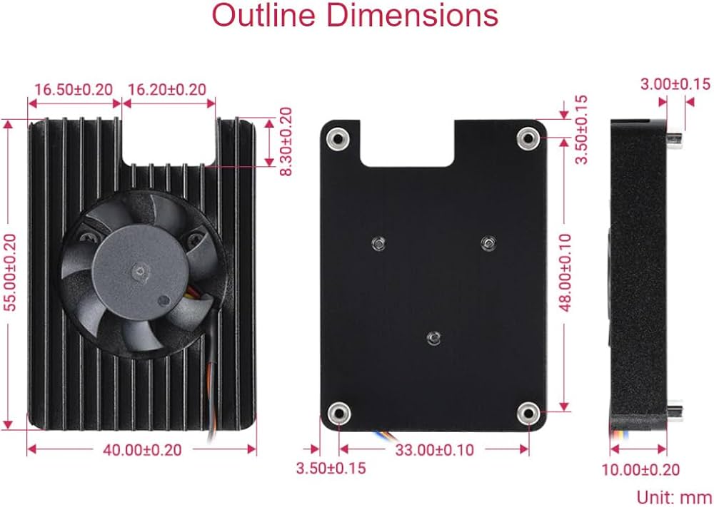 Amazon.co.jp: Raspberry Pi Compute Module 5用冷却ファン、CM5