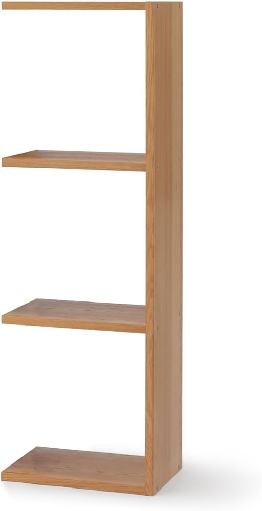 Amazon｜無印良品 スタッキングシェルフ・追加3段・オーク材 幅40×奥行